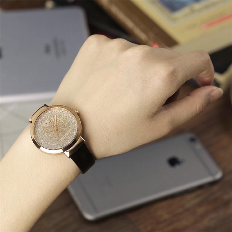 現貨 ✨ 韓版 氣質 石英女錶 水鑽錶 閃亮 閨蜜錶 情人節 過年 手錶 女錶 錶 送禮 對錶 金錶 飾品 手飾 霧面-細節圖3