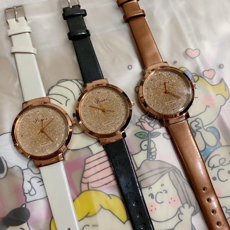 現貨 ✨ 韓版 氣質 石英女錶 水鑽錶 閃亮 閨蜜錶 情人節 過年 手錶 女錶 錶 送禮 對錶 金錶 飾品 手飾 霧面-細節圖7