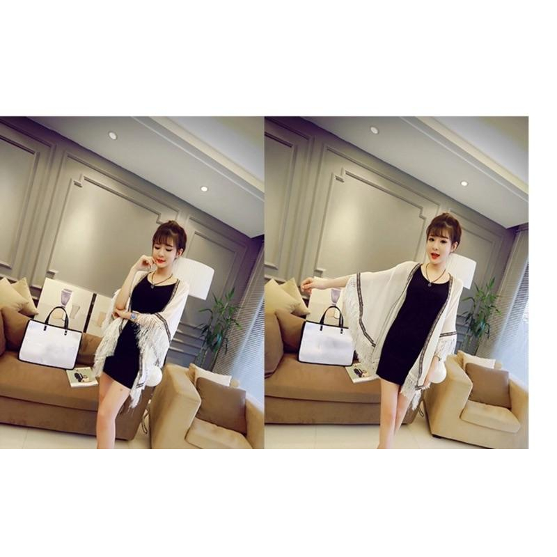 🔥現貨 民族風流蘇罩衫 刺繡 外套 防曬 海邊 墾丁 泳裝 洋裝 女神 渡假 美白 學生 音樂祭 夜店-細節圖5