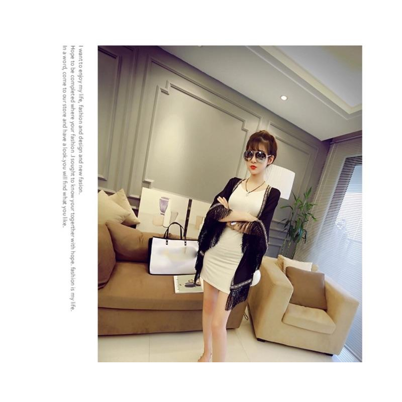 🔥現貨 民族風流蘇罩衫 刺繡 外套 防曬 海邊 墾丁 泳裝 洋裝 女神 渡假 美白 學生 音樂祭 夜店-細節圖6