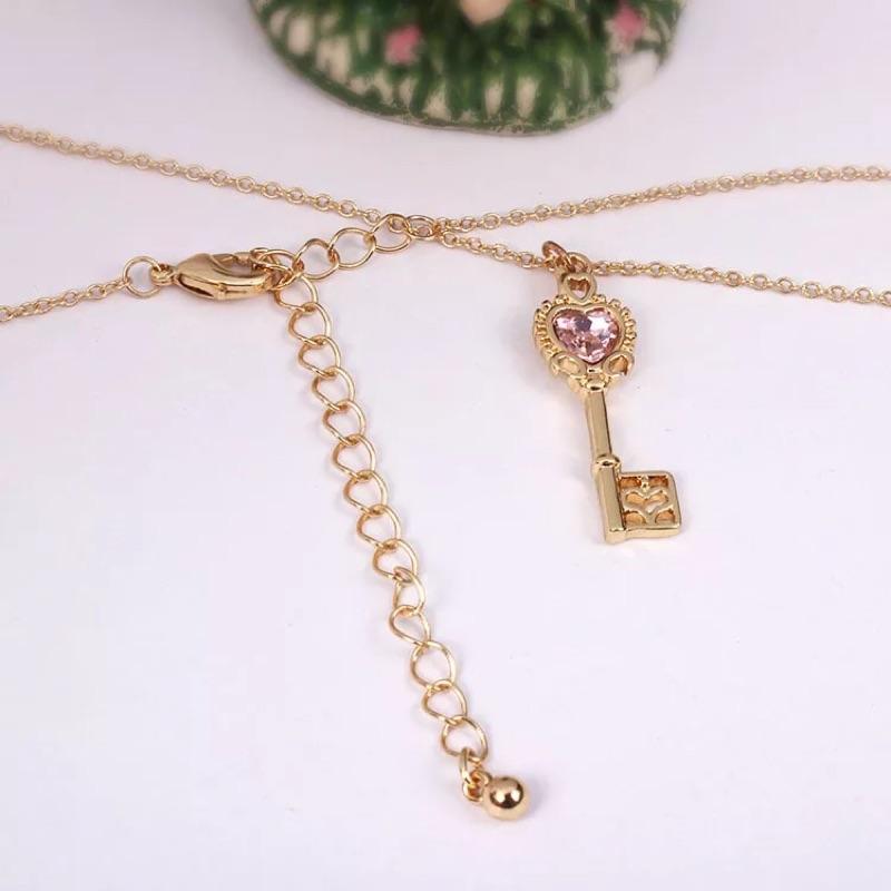 現貨 愛麗絲 寶石 鑰匙項鍊 非 美少女戰士 頸鍊 頸圈 日系 變身-細節圖4