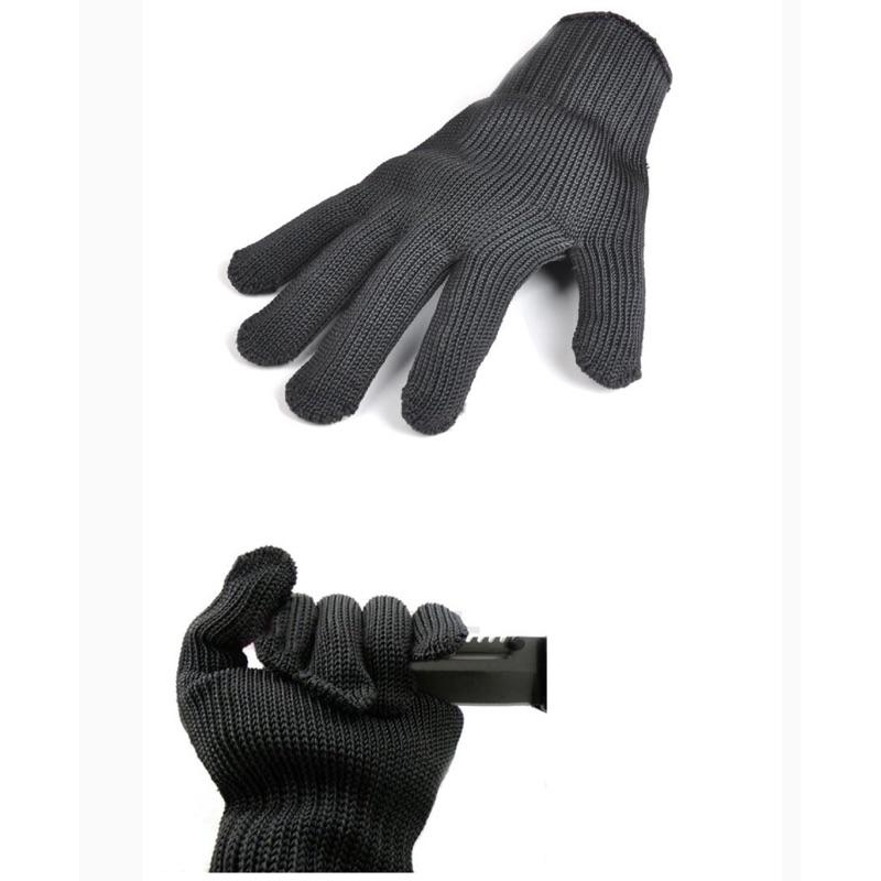 現貨 不鏽鋼絲防割手套 防刀刺 防身 自保 耐磨 不鏽鋼 手套 保全 防搶 工作手套 防寵物抓咬 磨甲器 電鋸 自動起子-細節圖2