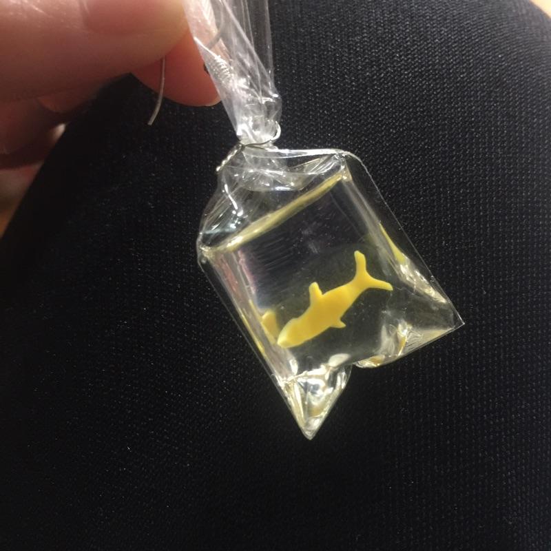 現貨 搞怪 金魚耳環 夾式耳環 飾品 女神 學生最愛 韓版 派對 日本 原宿-細節圖8