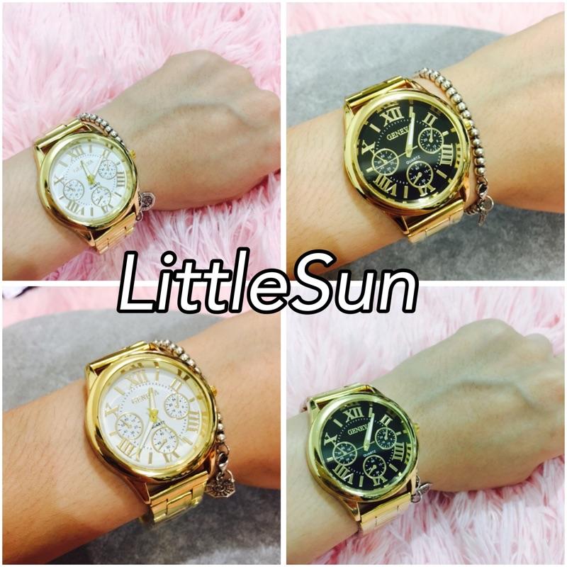 🔥現貨🔥 超生火 顯白 三眼金錶 土豪金 三眼錶 手錶 情人節禮物 生日禮物 交換禮物 錶 長輩 母親節 日內瓦-細節圖3