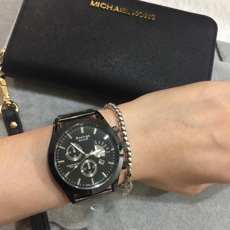 🔥熱銷回饋價🔥 經典 三眼造型真日曆鎢鋼錶 日曆錶 手錶 三眼錶 造型錶 生日禮物 情人節禮物 送禮 長輩 上班-細節圖6