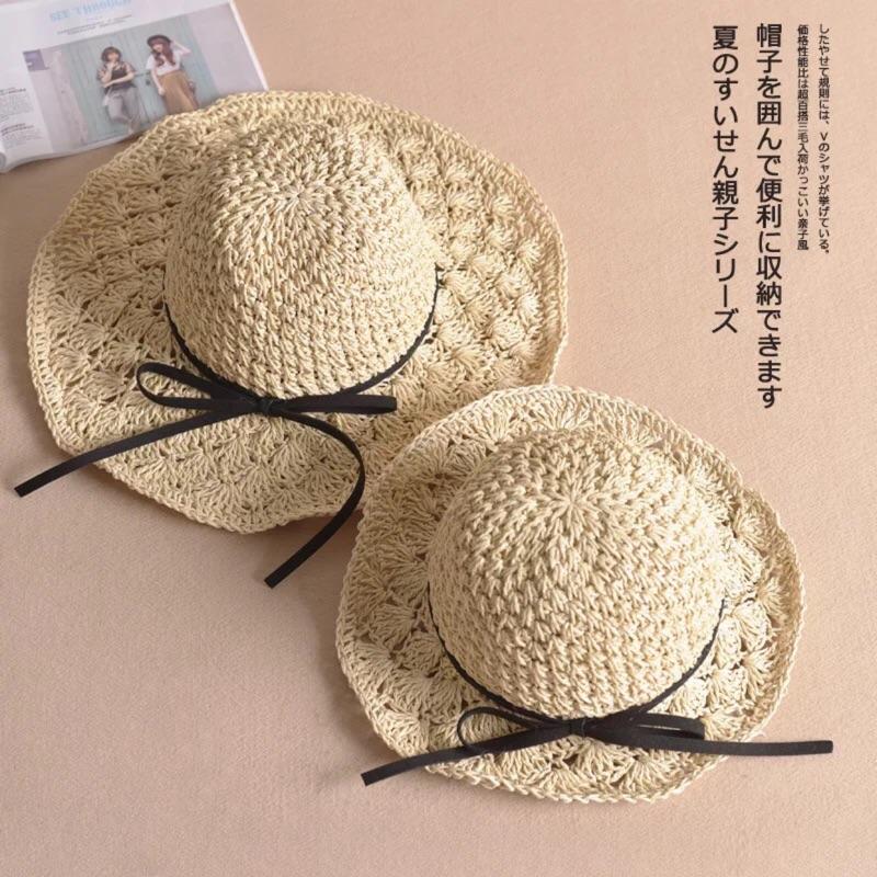 🔥網美必備🔥 編織帽 蝴蝶結 草帽 拍照道具 海邊 沙灘 夏威夷 編織 浪漫 日雜 日本 毛帽 老帽 藤編-細節圖2