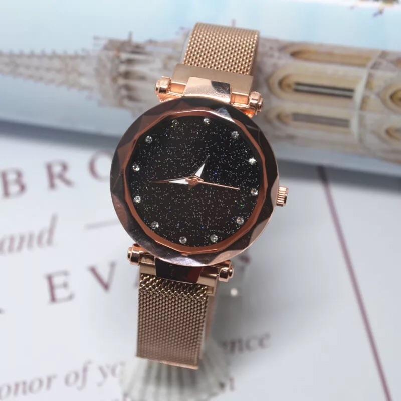 現貨 抖音 爆紅款 磁鐵錶 磁吸 手錶 磁吸錶 萬用錶 電鍍 水鑽錶 星空錶 情人對錶 閨蜜 生日禮物 情人 送禮 兒童-細節圖4