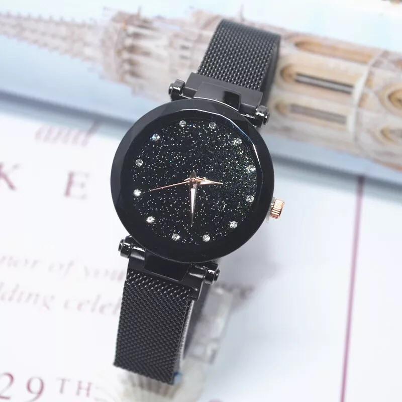 現貨 抖音 爆紅款 磁鐵錶 磁吸 手錶 磁吸錶 萬用錶 電鍍 水鑽錶 星空錶 情人對錶 閨蜜 生日禮物 情人 送禮 兒童-細節圖5