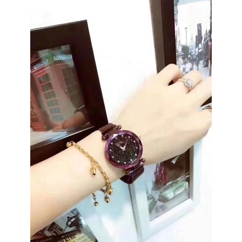 現貨 抖音 爆紅款 磁鐵錶 磁吸 手錶 磁吸錶 萬用錶 電鍍 水鑽錶 星空錶 情人對錶 閨蜜 生日禮物 情人 送禮 兒童-細節圖6