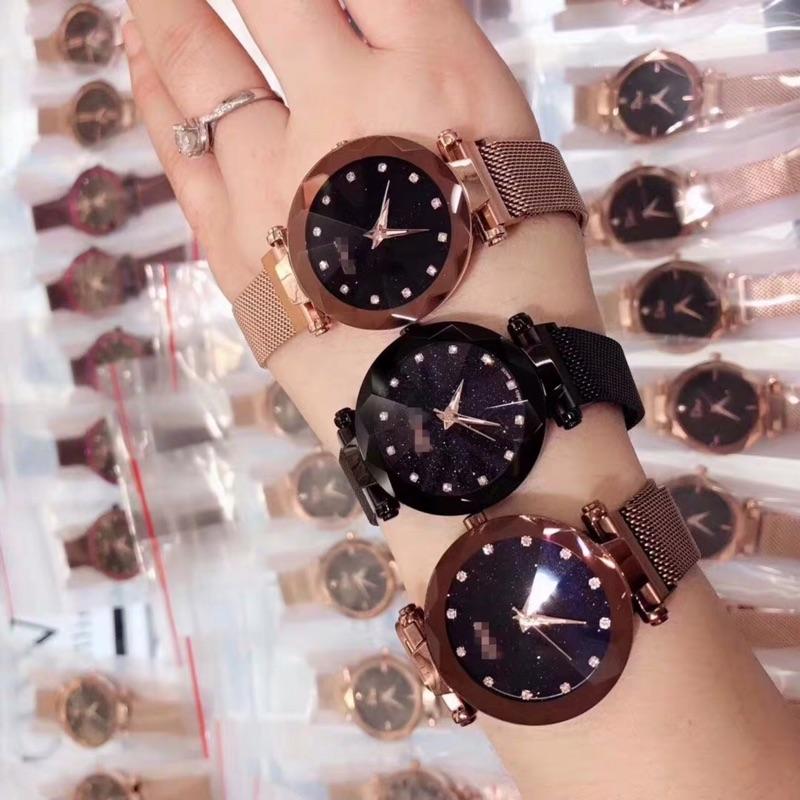 現貨 抖音 爆紅款 磁鐵錶 磁吸 手錶 磁吸錶 萬用錶 電鍍 水鑽錶 星空錶 情人對錶 閨蜜 生日禮物 情人 送禮 兒童-細節圖7
