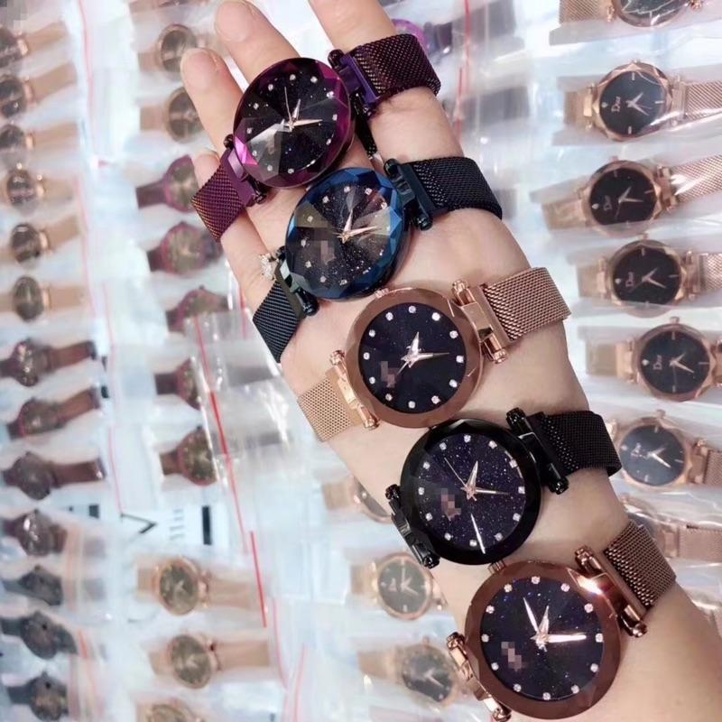 現貨 抖音 爆紅款 磁鐵錶 磁吸 手錶 磁吸錶 萬用錶 電鍍 水鑽錶 星空錶 情人對錶 閨蜜 生日禮物 情人 送禮 兒童-細節圖8