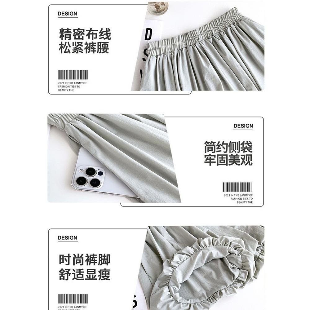 台灣出貨 材質超好 不退色不起毛球 y2k花苞裙 花苞褲裙 蓬蓬裙 不走光 褲裙 裙子 短褲-細節圖7