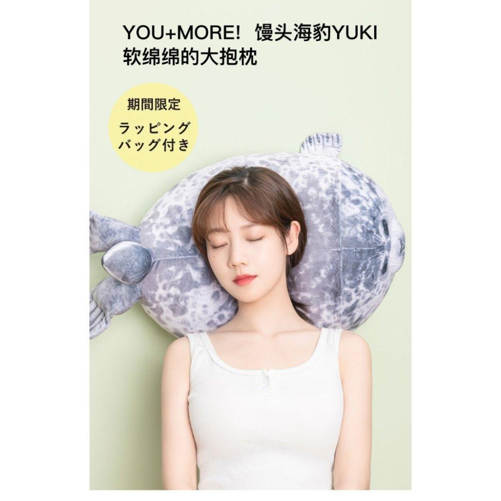 台灣現貨 日本大阪海豹抱枕團小海豹人偶玩偶毛絨玩具海遊館靠枕軟萌 海豹 抱枕 辦公室抱枕-細節圖6