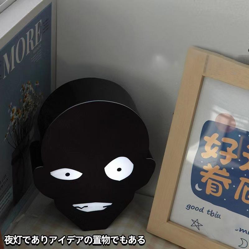 台灣現貨 黑衣人小夜燈 小黑人夜燈 創意檯燈 整人禮物 創意禮物 禮物 LED燈 床頭燈 黑衣人夜燈 小黑人小夜燈 生日-細節圖2