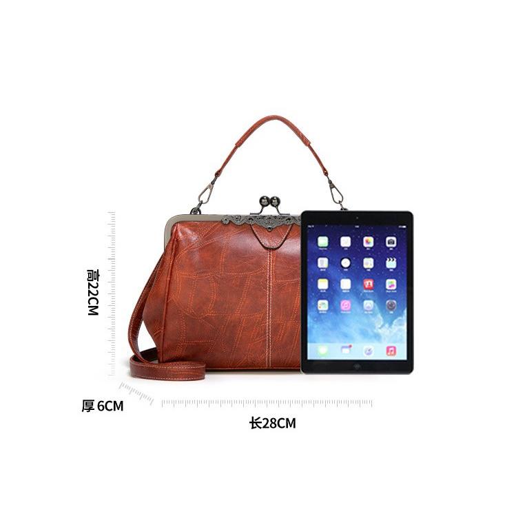 台灣現貨 多款包 口金包 肩背包 包包 手拿包 文青 手拿包 皮包 郵差包 皮包 皮革 手提包 肩背包 復古包 兩用-細節圖8