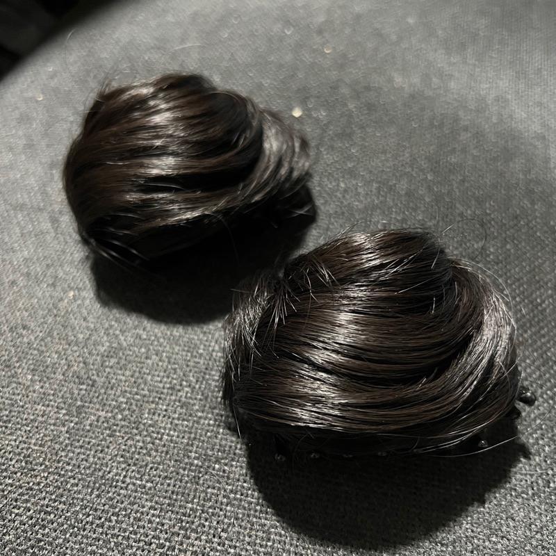 台灣現貨 貓耳雙丸子頭抓​​夾假髮髮夾髮卡髮包髮飾萬聖節辣妹裝扮cos頭飾-細節圖6