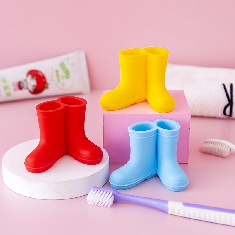 台灣現貨 造型牙刷架 雨鞋牙刷架 筆筒 牙刷架 牙刷座 牙刷放置 浴室小物 禮物 送禮 交換禮物 生日禮物 收納 擺飾-細節圖3