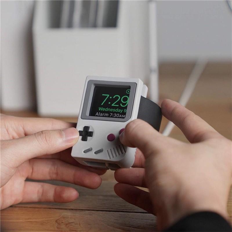 台灣現貨 Apple watch 懷舊復古遊戲機充電支架 蘋果手錶 矽膠 夜光 充電底座 充電座 支架 配件 全尺寸適用-細節圖2