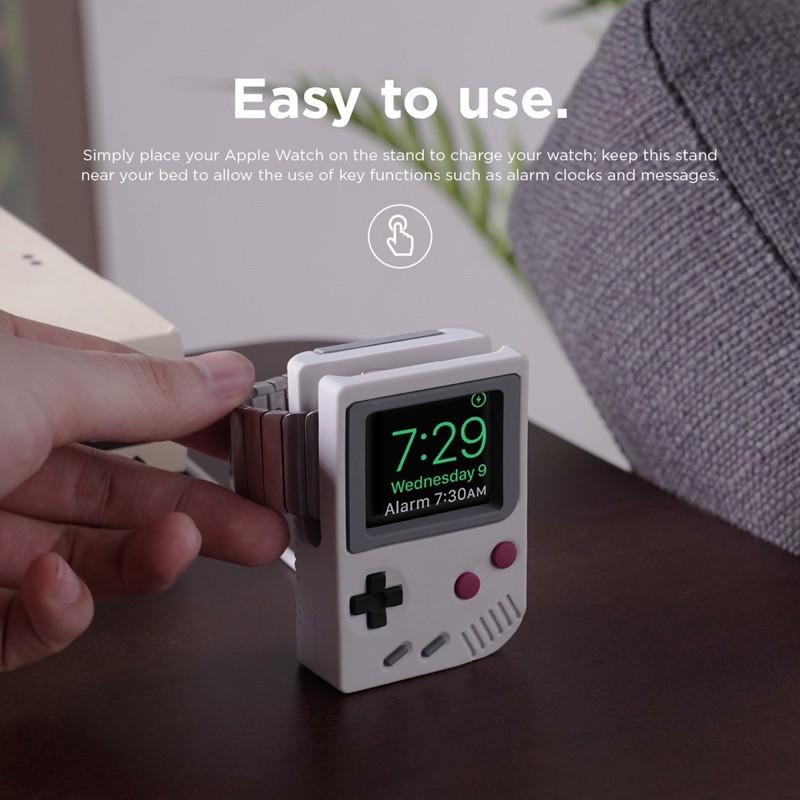 台灣現貨 Apple watch 懷舊復古遊戲機充電支架 蘋果手錶 矽膠 夜光 充電底座 充電座 支架 配件 全尺寸適用-細節圖3