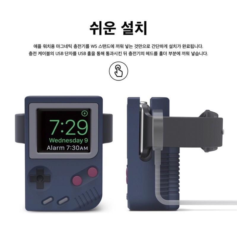 台灣現貨 Apple watch 懷舊復古遊戲機充電支架 蘋果手錶 矽膠 夜光 充電底座 充電座 支架 配件 全尺寸適用-細節圖4
