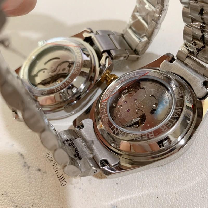 現貨 真三眼 機械錶 星辰錶 夜光錶 三眼錶 金錶 鋼錶 手錶 錶 鋼錶帶 情人節 生日禮物 男朋友愛款 父親節-細節圖7