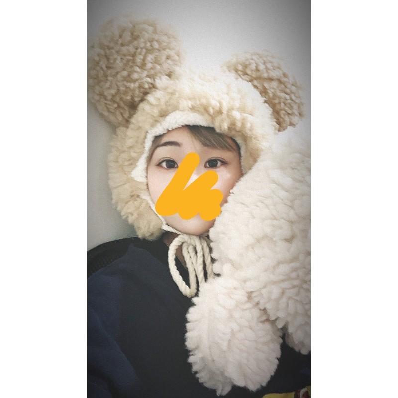 台灣現貨 🇰🇷 實拍 熊耳朵帽子 熊熊帽 帽子 帽 熊熊 耳罩式 保暖衣物 保暖帽 熊熊帽子 網紅款 賣萌帽 泰迪熊帽-細節圖7