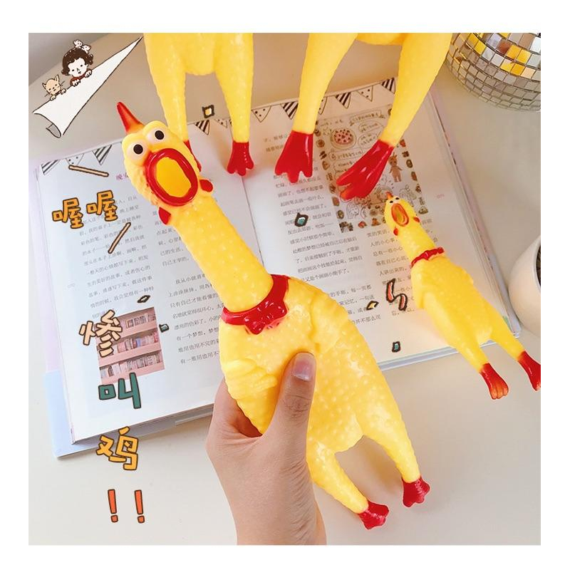 現貨 尖叫雞 發洩雞 整人 玩具 送禮 寵物玩具 生日 惡整-細節圖2