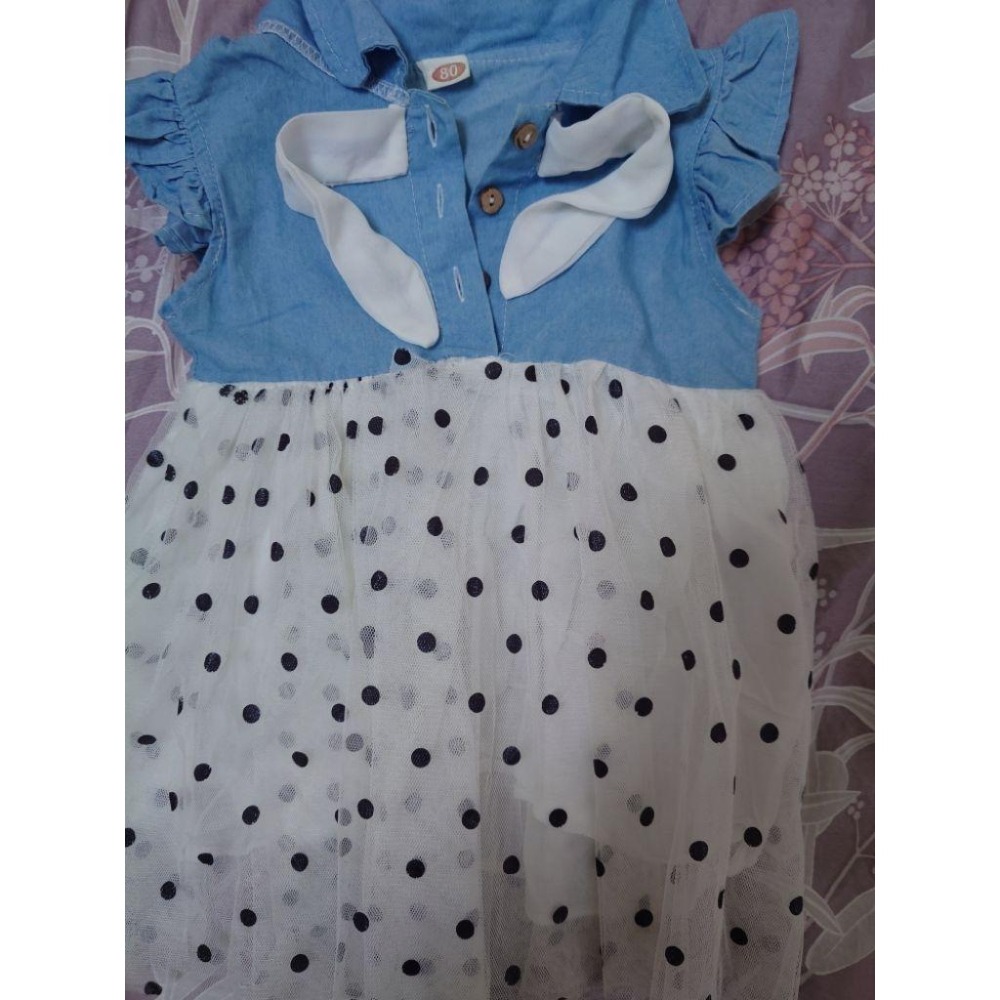 二手 童裝 洋裝 網紗連身裙 80-細節圖2