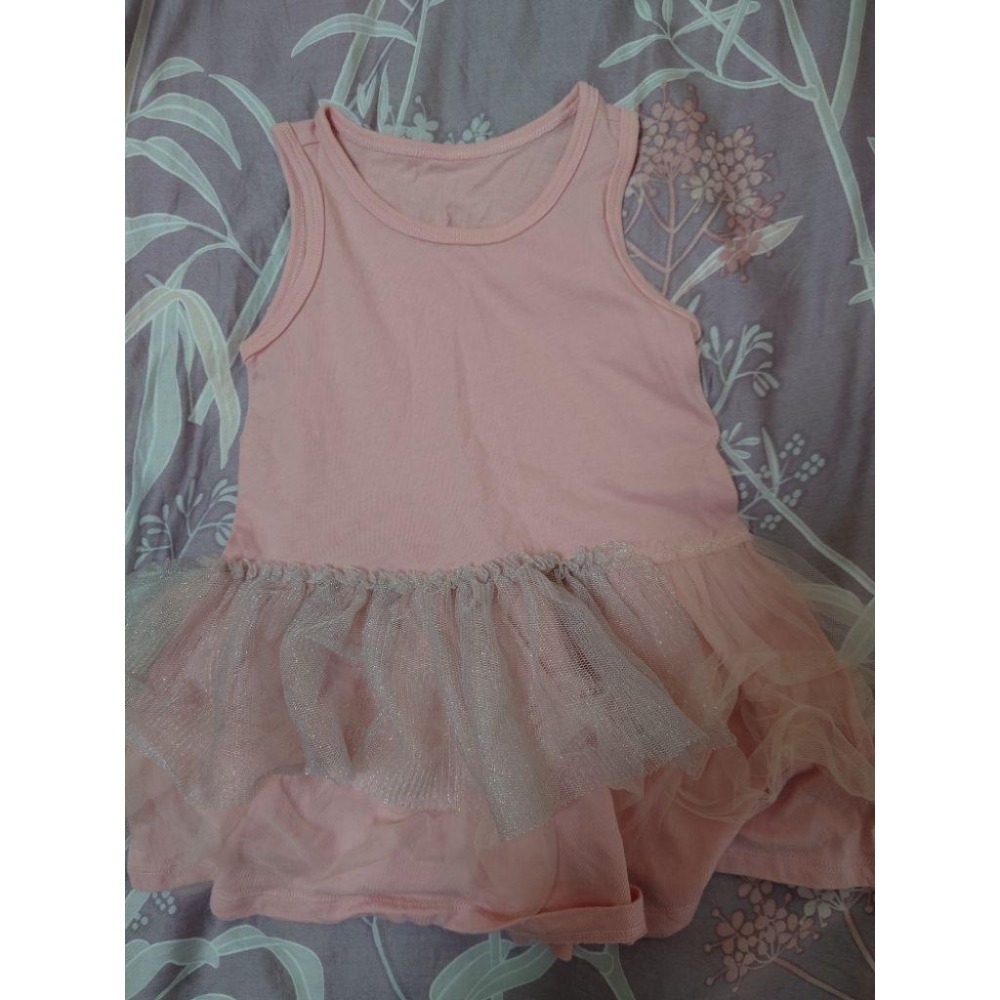 二手近新 童裝 Hallmark babies 粉色背心裙 80 僅下水-細節圖2