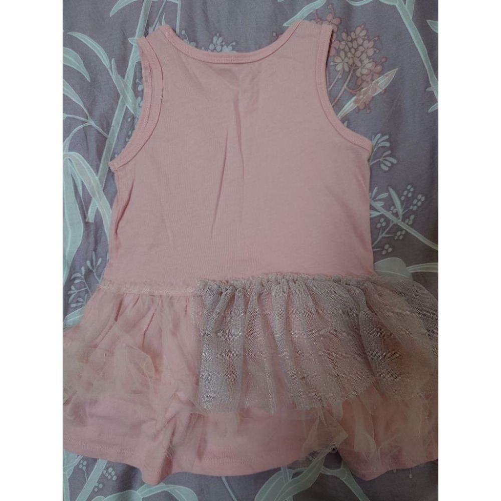 二手近新 童裝 Hallmark babies 粉色背心裙 80 僅下水-細節圖3
