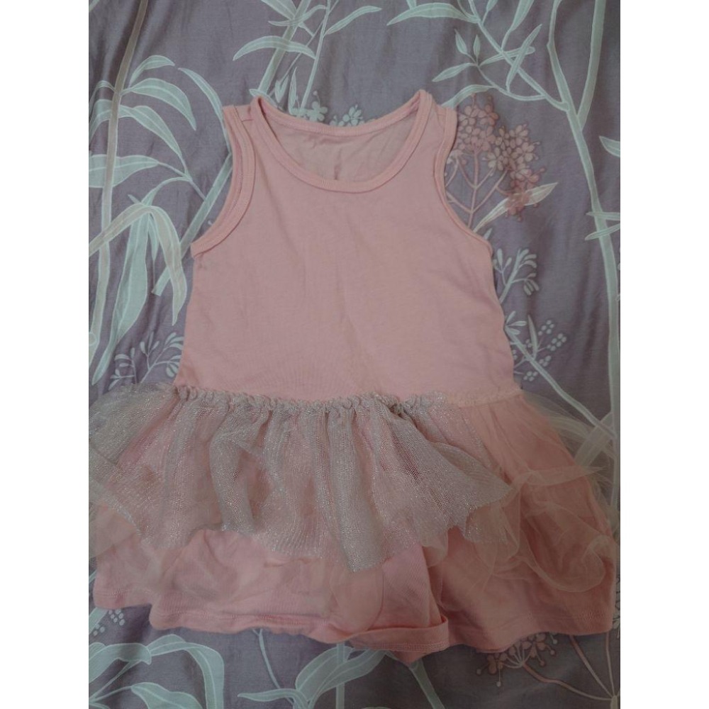 二手近新 童裝 Hallmark babies 粉色背心裙 80 僅下水-細節圖5