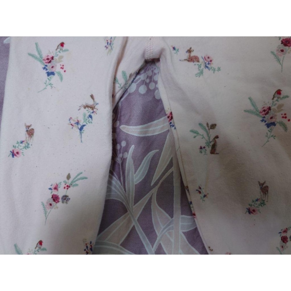 二手 童裝 NEXT 粉色花花內搭褲 80-細節圖4