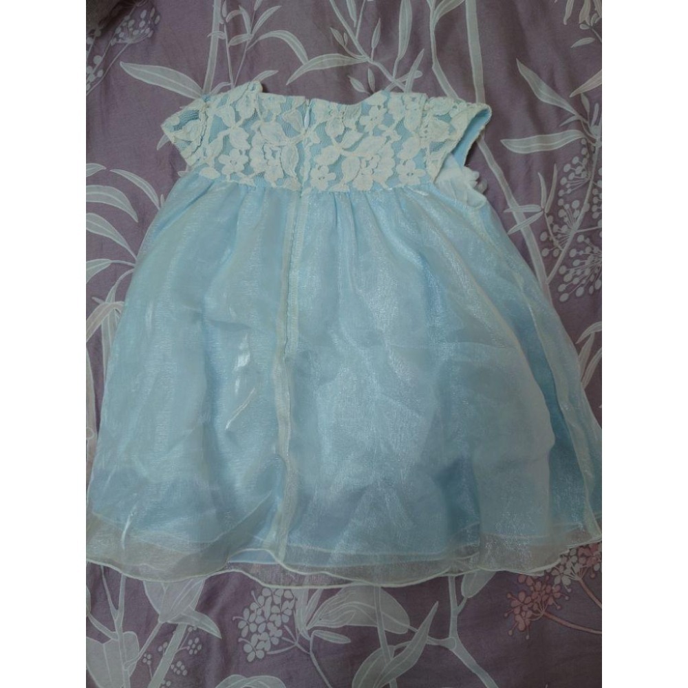 二手近新 童裝 安妮公主 anny＇s princess 淺藍色洋裝 小禮服 尺寸90（版小）-細節圖2
