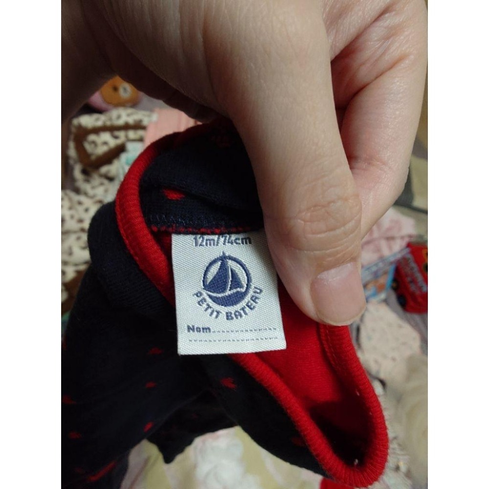 二手 法國小帆船 Petit Bateau 洋裝 12M/74CM-細節圖2