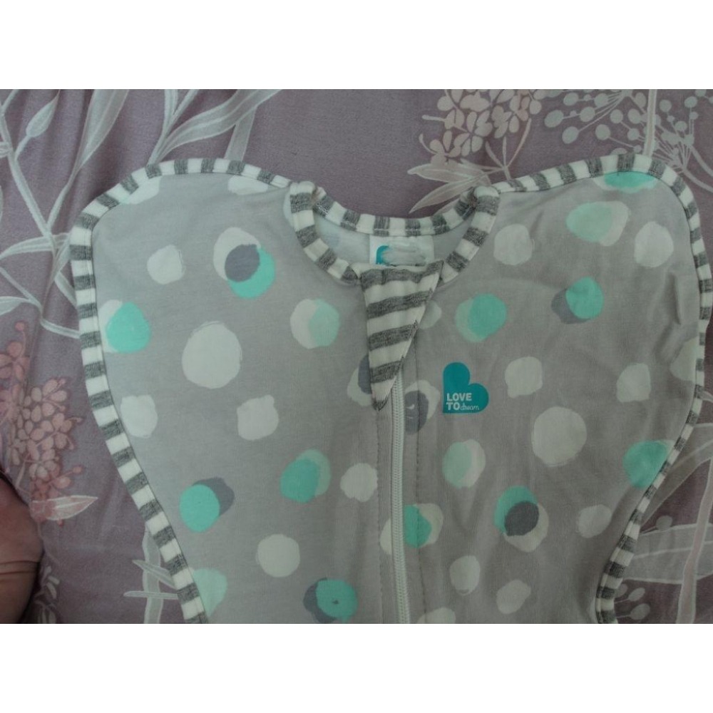 二手 LTD/Love to dream 蝶形包巾 灰色圓點 一階 一般款1.0TOG NB-細節圖3