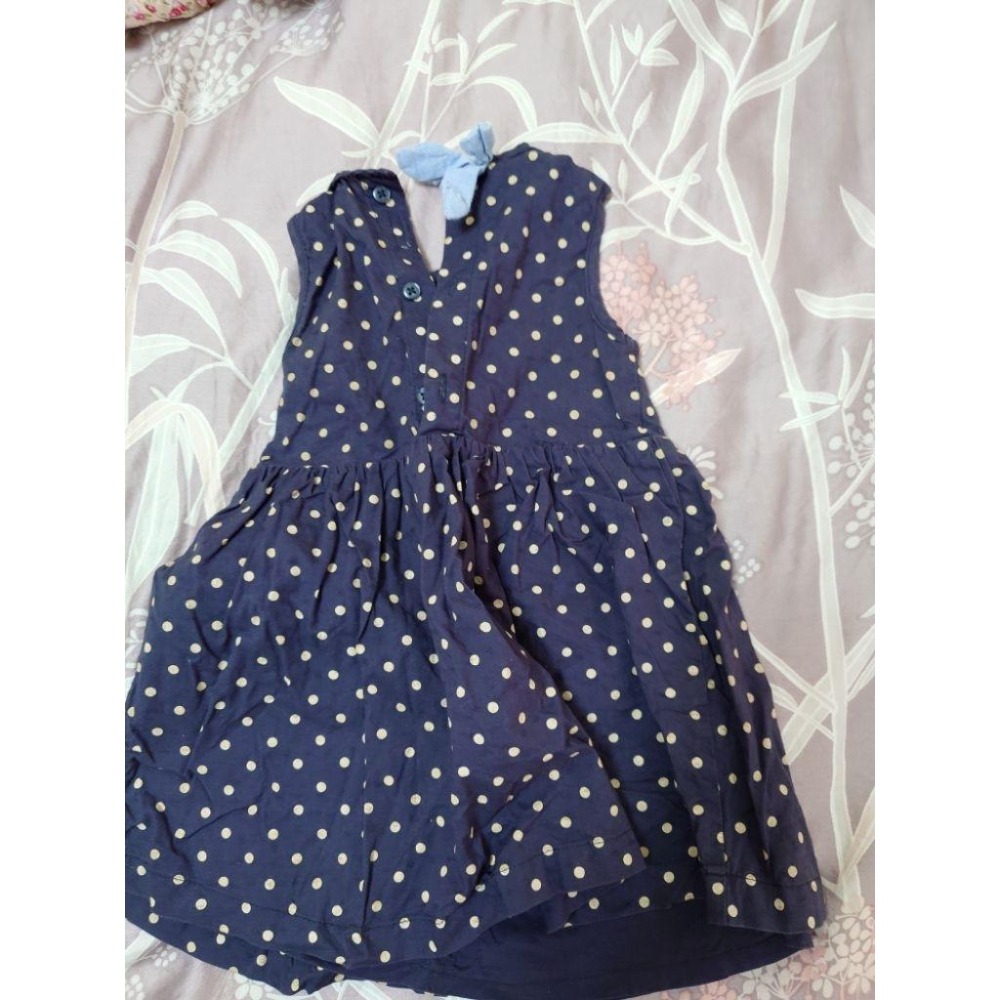 二手 mamas&papas 圓點洋裝 9-12M-細節圖2