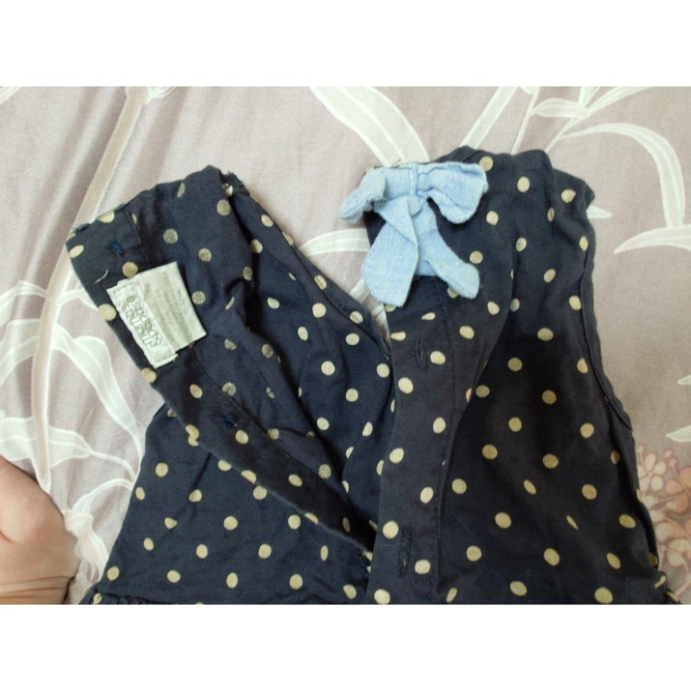 二手 mamas&papas 圓點洋裝 9-12M-細節圖3