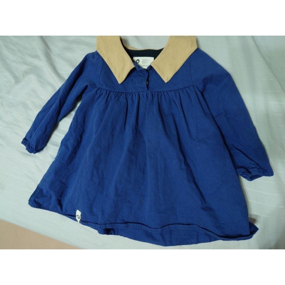 二手 童裝 正韓 Arim closet 藍色洋裝 尺寸 S-細節圖2