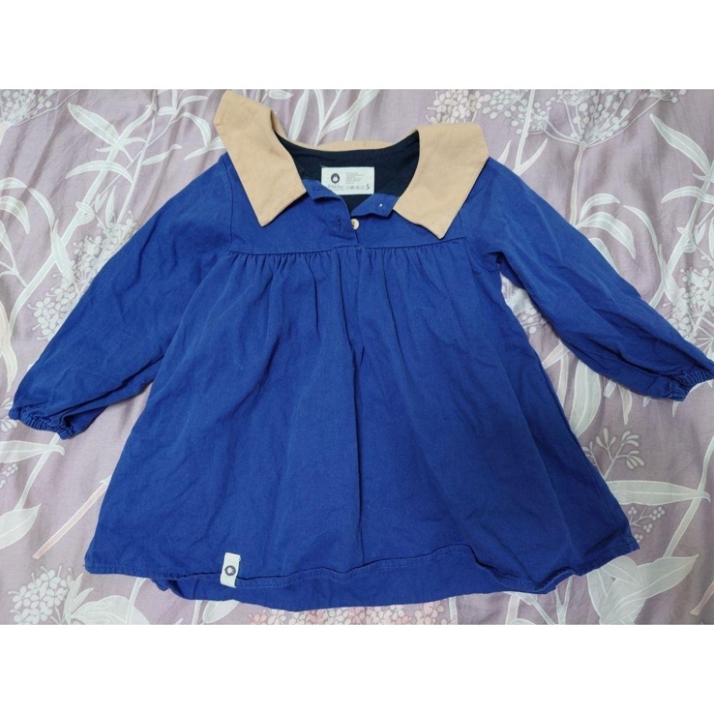 二手 童裝 正韓 Arim closet 藍色洋裝 尺寸 S-細節圖7