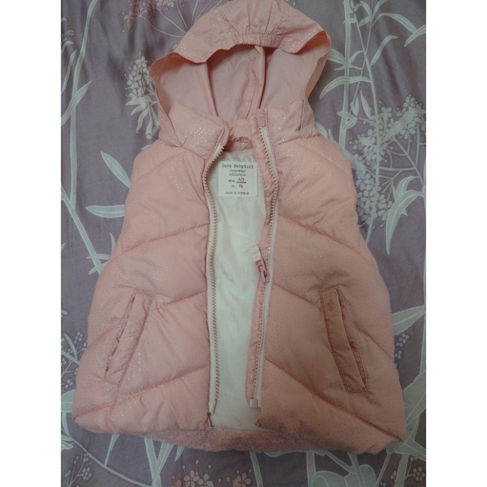 二手 童裝 Zara 粉色背心 74CM-細節圖2