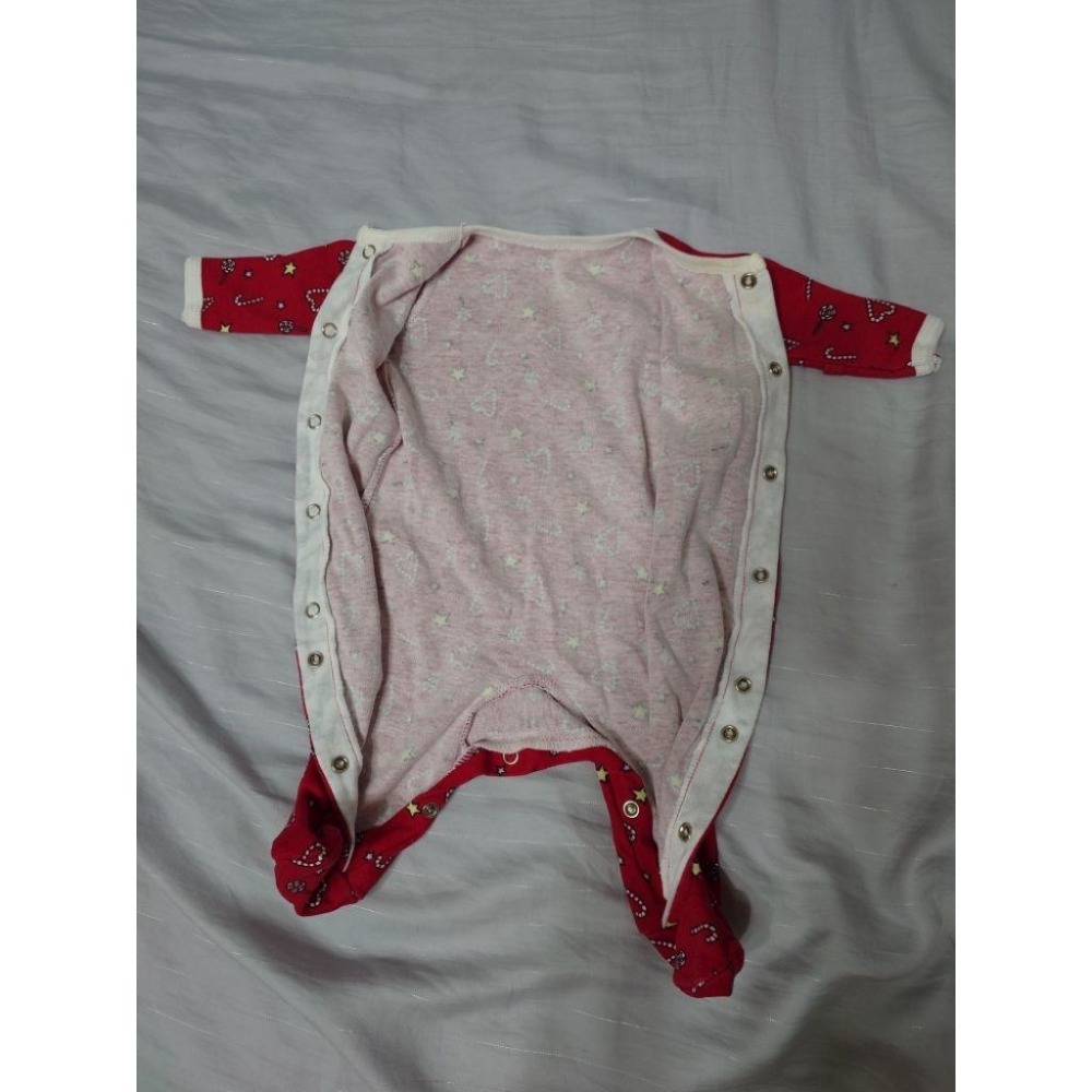 二手 新生兒 包腳連身衣 50-細節圖2