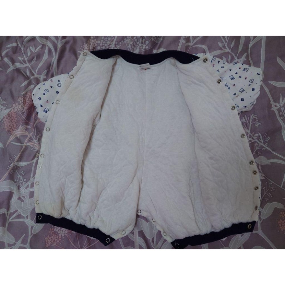 二手 厚鋪棉長袖連身衣 雪衣 66-細節圖2