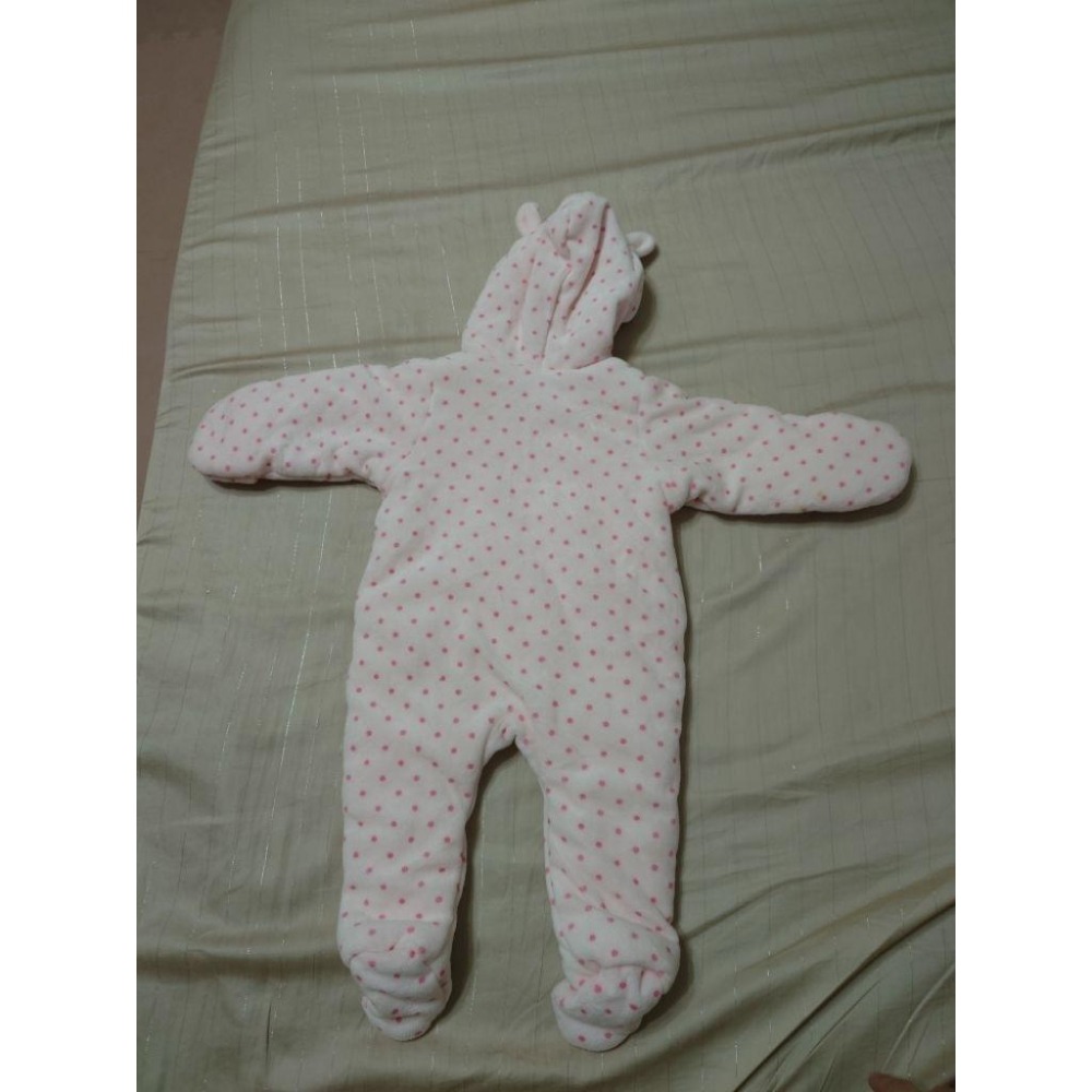 二手 厚鋪棉包腳連身衣 雪衣 62-細節圖6