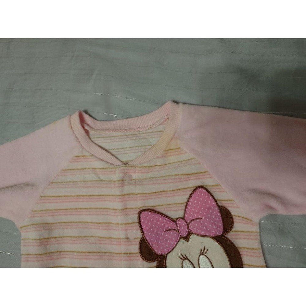 二手 麗嬰房 米妮刷毛連身衣 6M-細節圖5