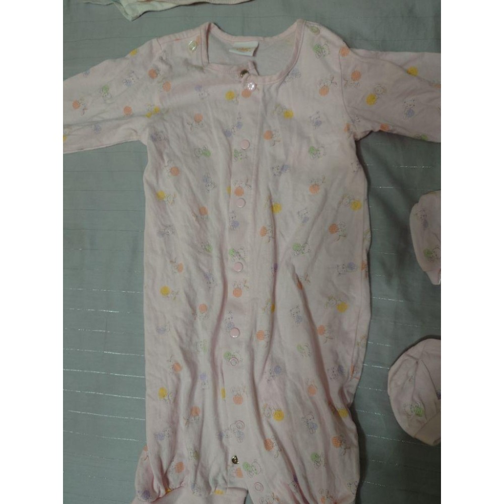 二手 台灣製 嬰兒長袖連身衣 寶寶套裝 70-細節圖5