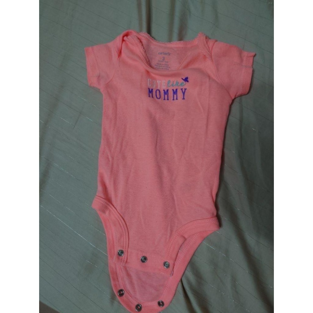 二手 carter＇s 短袖包屁衣 3M-細節圖2