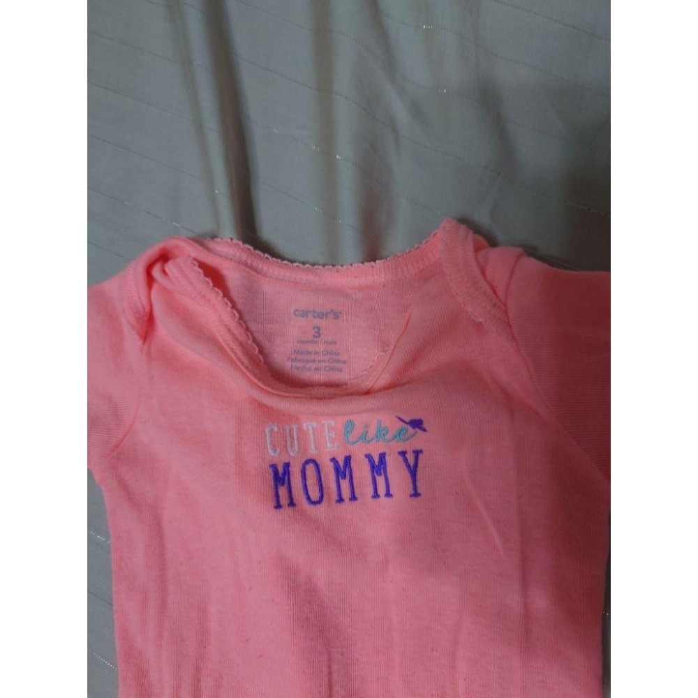 二手 carter＇s 短袖包屁衣 3M-細節圖3