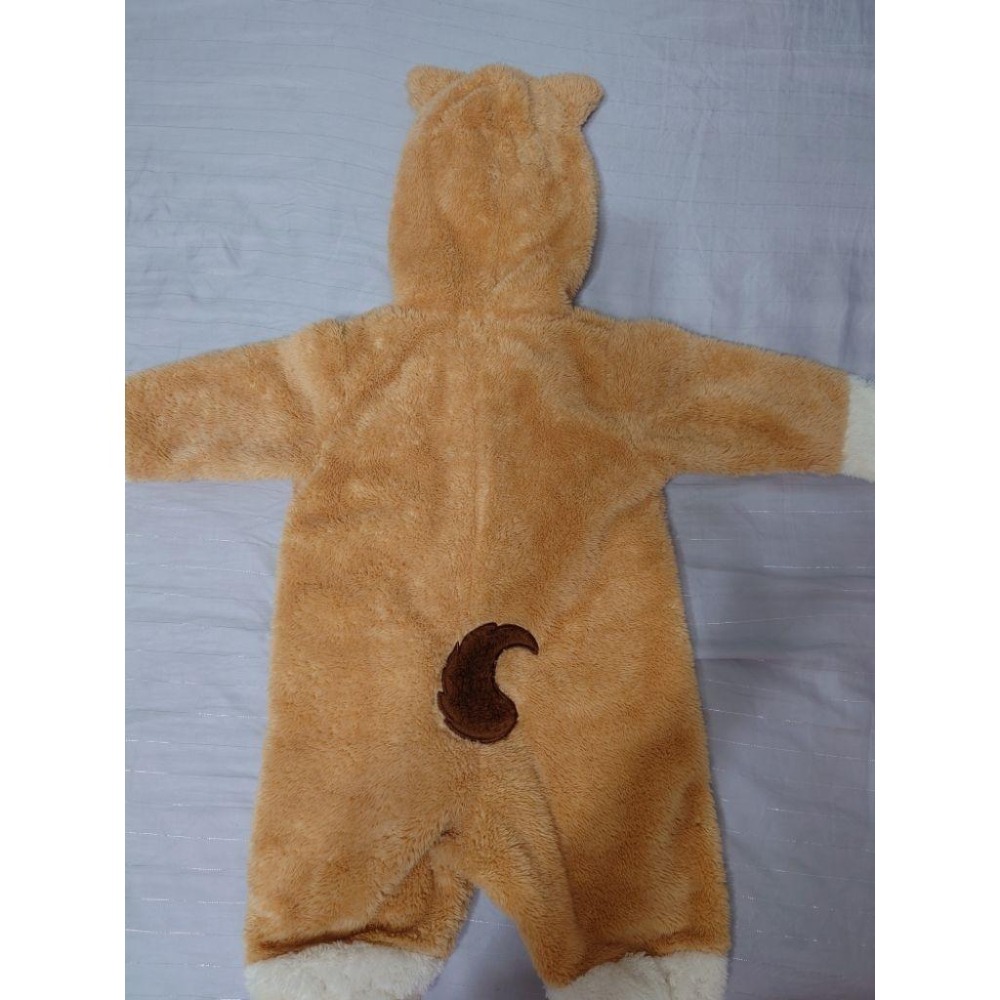 二手 TREFIORI 絨毛長刷毛長袖連身衣 70-細節圖2