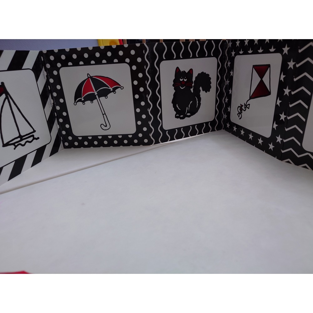 THOMAS & FRIENDS~Look,it＇s THOMAS! 湯瑪士小火車 寶寶黑白圖書-細節圖2