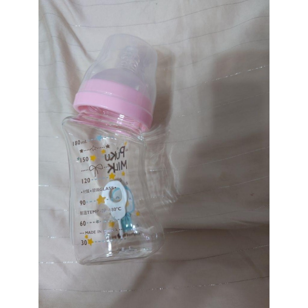 全新 PUKU藍色企鵝 倍特曲線玻璃奶瓶-細節圖3